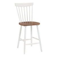 OSP Home Furnishings EAG26-CMDT Eagle Ridge Counter Stool with Toffee Finished seat and Cream Base